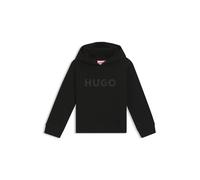 HUGO Sweat à capuche en coton mélangé avec logo imprimé pour enfant - Style G00446/09B06A, G00446 Noir 138