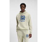 HUGO Sweat à capuche en molleton de coton HUGO x RB avec motif taureau - Style Doverlohood_RB, 50549313 Beige clair L