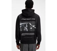 HUGO Sweat à capuche Oversize avec logos imprimés sur le devant et au dos - Style Devrohood, 50568244 Noir S