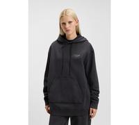 HUGO Sweat à capuche Oversize avec logos ornés de strass - Style Dejandra_B_3, 50547955 Noir M