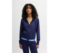 HUGO Sweat à capuche Relaxed avec taille logotée - Style SPORTY LOGO_JACKET, 50520504 Bleu foncé L