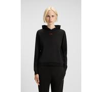 HUGO Sweat à capuche Relaxed en jersey stretch à logo imprimé - Style SHUFFLE_HOODIE, 50490594 Noir XS