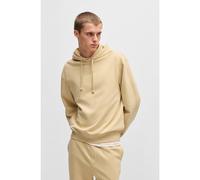 HUGO Sweat à capuche Relaxed en molleton de coton avec logo imprimé - Style Dapo, 50486478 Beige clair XS