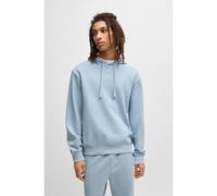 HUGO Sweat à capuche Relaxed en molleton de coton avec logo imprimé - Style Dapo, 50486478 bleu clair XL