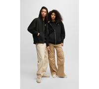HUGO Sweat à capuche Relaxed unisexe en molleton de coton - Style Doa_B_2, 50542512 Noir S