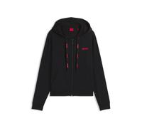 HUGO Sweat à capuche zippé en coton mélangé - Style HUGO ID_JACKET, 50556350 Noir XXL