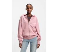 HUGO Sweat à capuche zippé en molleton de coton à logos embossés - Style Doa_B_3, 50553980 Rose clair M