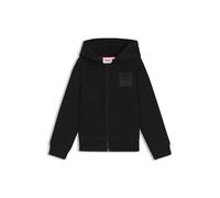 HUGO Sweat à capuche zippé en polaire avec logo revisité pour enfant - Style G00454/09B06A, G00454 Noir 102