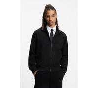 HUGO Sweat en coton mélangé avec rayure à l’aiguille - Style Davronto, 50553474 Noir M
