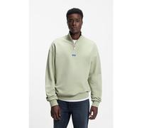 HUGO Sweat en molleton de coton avec col camionneur - Style Neeler, 50522367 Chaux S