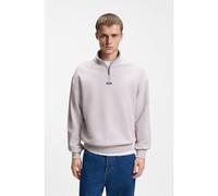 HUGO Sweat en molleton de coton avec col camionneur - Style Neeler, 50522367 Violet clair S