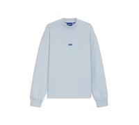 HUGO Sweat en molleton de coton avec écusson logoté bleu - Style Nedro, 50522359 bleu clair XS