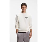 HUGO Sweat en molleton de coton avec logo imprimé audacieux - Style Nespon, 50572772 Naturel L