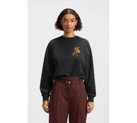 HUGO Sweat en molleton de coton avec motif créatif - Style Deroxina_4, 50545198 Noir à motif L