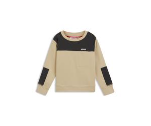 HUGO Sweat en polaire de coton mélangé à finitions ripstop pour enfant - Style G00449/P9004A, G00449 Kaki 102