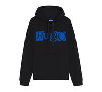 Hugo - Sweat noir avec capuche et logo texturé - Homme - Sweatshirts et sweats à capuche - Noir - Taille: XL