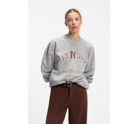 HUGO Sweat Oversize en coton à motif graphique en strass - Style Dosthwaite_B, 50568279 Gris chiné XS