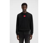 HUGO Sweat Regular en molleton de coton avec étiquette logotée - Style Diragol212, 50447964 Noir XS