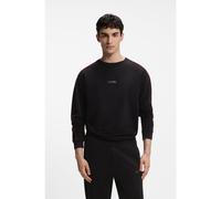 HUGO Sweat Relaxed en coton stretch avec passepoils contrastants - Style PALO SWEATSHIRT, 50556998 Noir XL