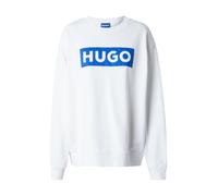 HUGO Sweat-shirt 'Classic' bleu / blanc, Taille L
