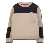 Hugo - Sweat-shirt Col Rond - Beige Noir - Garçon - 10 Ans