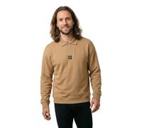 HUGO Sweat en coton mélangé structuré avec col polo - Style Dabins, 50563051 Beige XXL