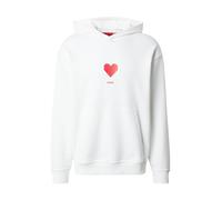 HUGO Sweat-shirt 'Dalentinos' rouge / noir / blanc, Taille XXL
