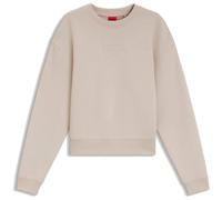 HUGO Sweat en coton avec logo manuscrit Resort - Style Daxandria_1, 50566693 Beige clair XS