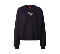 HUGO Sweat-shirt 'Deroxina_6' noir / blanc, Taille M