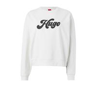 HUGO Sweat-shirt 'Deroxina' noir / blanc, Taille XS