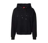 HUGO Sweat à capuche oversize en molleton de coton à imprimé graphique - Style Doland, 50553348 Noir M