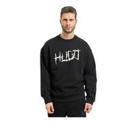 Hugo - SweaT-shirt en coton éponge - Homme - Sweatshirts et sweats à capuche - Noir - Taille: 2XL