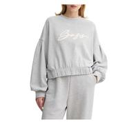 Hugo - SweaT-shirt en Coton Gris Elégant Confortable - Femme - Pulls - Gris - Taille: 36 FR