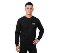 HUGO Sweat en molleton de coton avec logo imprimé audacieux - Style Nespon, 50572772 Noir S