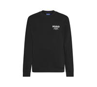 HUGO Sweat-shirt 'Nespon' noir / blanc, Taille M