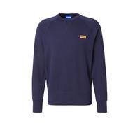 HUGO Sweat en molleton de coton avec badge logo - Style Nevacrew, 50564038 Bleu foncé S