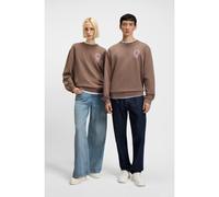 HUGO Sweat unisexe à motif artistique HUGO Happy - Style Oversized Crew_B_3, 50545052 Marron L