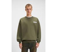 HUGO Sweat unisexe en molleton de coton avec logos imprimés - Style Nyrocrew, 50549778 Olive XL