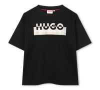 Hugo - T-shirt À Manches Courtes - Black - Garçon - 12 Ans