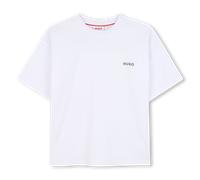 Hugo - T-shirt À Manches Courtes - Blanc - Garçon - 10 Ans