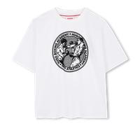 Hugo - T-shirt À Manches Courtes - Blanc - Garçon - 10 Ans
