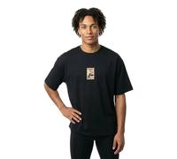 HUGO T-shirt en jersey de coton avec badge brodé - Style Dobul, 50558407 Noir M