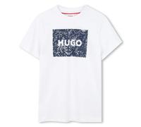 HUGO T-shirt enfant en coton à logo artistique imprimé - Style G01020/10P04A, G01020 Blanc 114
