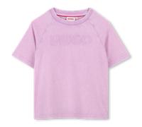 HUGO T-shirt en coton à logo sur la poitrine pour enfant - Style G00497/91104A, G00497 Lilas 150