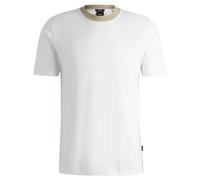 Hugo - T-shirt Blanc Slim Fit en Coton - Homme - Tops - Blanc - Taille: S