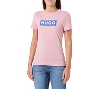 Hugo T-Shirt Classique pour Femme 10258021 01, Rose Clair/Pastel 681, M