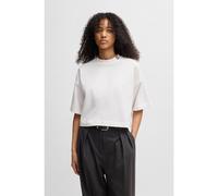 HUGO T-shirt court décontracté en jersey de coton à logo revisité - Style Damelody, 50520187 Blanc M