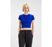 HUGO T-Shirt court Slim en coton stretch - Style Baby Tee_B, 50510749 Bleu L
