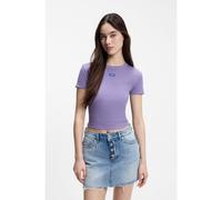 HUGO T-Shirt court Slim en coton stretch - Style Baby Tee_B, 50510749 Lilas XL