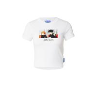HUGO T-shirt 'Dalia' bleu clair / orange / noir / blanc, Taille L